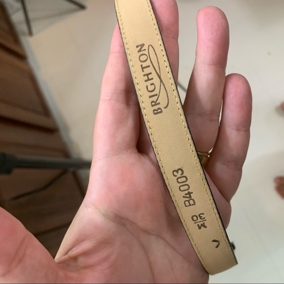 VTG BRIGHTON PROSPERITY TIE LEATHER BELT SIZE 30 - Picture 8 of 8